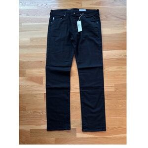 AG™ Adriano Goldschmied Men’s Jeans THE MATCHBOX Slim Straight BLACK Size 38